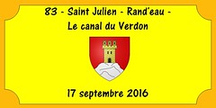 83 - St Julien - Rand'eau - Le Canal du Verdon -  17 septembre 2016