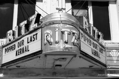 Popped Our Last Kernal: Ritz Theater Marque