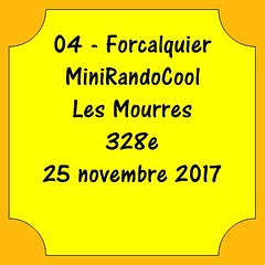 04 - Forcalquier - MiniRandoCool - Les Mourres - 25 novembre 2017