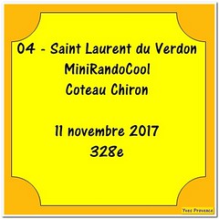 04 - Saint Laurent du Verdon - MiniRandoCool - Coteau Chiron - 11 novembre 2017