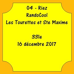 04 - Riez - RandoCool - Les Tourettes et Ste Maxime - 16 décembre 2017