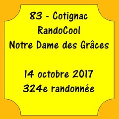 83 - Cotignac - RandoCool - Notre Dame des Grâces - 14 octobre 2017