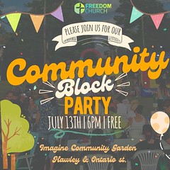 Community Garden Block Party at Imagine Community Garden:  July 13, 2023