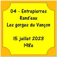 04 - Entrepierres - Les gorges du Vançon - 15 juillet 2023 - 498e