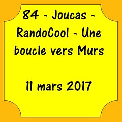 84 - Joucas - RandoCool - Une boucle vers Murs - 11 mars 2017
