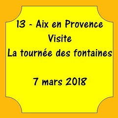 13 - Aix en Provence - Visite - La ronde des fontaines - 2018-03-07