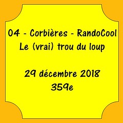 04 - Cotbières - RandoCool - Le trou du loup - 2018-12-29