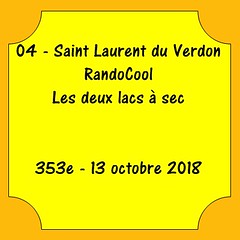 04 - Saint Laurent du Verdon - RandoCool - Les deux lacs à sec - 2018-10-13