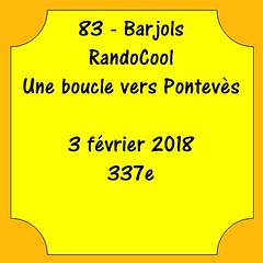 83 - Barjols - RandoCool - Une boucle vers Ponteves - 2018-02-03