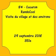 84 - Cucuron - RandoCool - Visite du village et des alentours - 2018-09-29