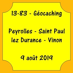 13 - Géocaching - Peyrolles et environs - 9 août 2019
