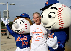 MTA Chair and CEO Lieber Throws First Pitch at Mets Game