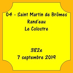 04 - Saint Martin de Brômes - Rand'eau - Le Colostre - 382e - 7 septembre 2019