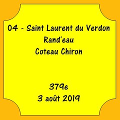 04 - Saint Laurent du Verdon - Rand'eau - Coteau Chiron - 379e - 3 août 2019