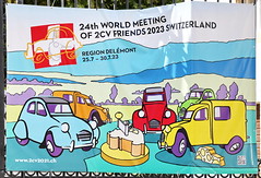 24th World Meeting of 2CV Friends 2023 Switzerland Region Delemont
