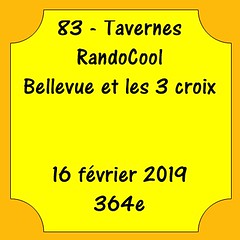 84 - Tavernes - RandoCool - Bellevue et les 3 croix - 16 février 2019