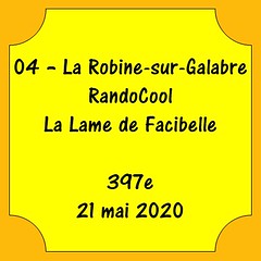 04 – La Robine-sur-Galabre - RandoCool - La Lame de Facibelle - 397e - 21 mai 2020