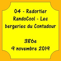 04 - Redortiers - Les bergeries du Contadour - 9 novembre 2019