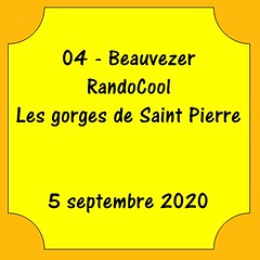 04 - Beauvezer - Les Gorges de Saint Pierre - 05 septembre 2020