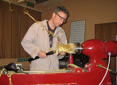 Jimmy Clews at KLWT club (Silverdrive Lathe) ..2005..Clenchwarton.