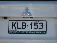 SA Koala State Number Plates