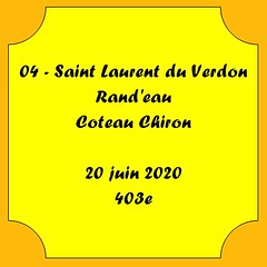 04 - St Laurent du Verdon - Rand'eau - Coteau Chiron - 20 juin 2020