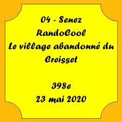 04 - Senes - RandoCool - Le Creisset - 23 mai 2020