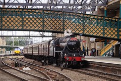 BR Black 5 (44932) working 'The Pendle Dalesman' at Carlisle Railway Station (08.08.2023)