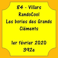 84 - Villars - RandoCool - Les bories des Grands Cléments - 1er février 2020 - 392e