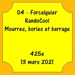 04 - Forcalquier - RandoCool - Une belle boucle - 425e - 13 mars 2021