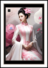Pink Lotus Wedding Dress