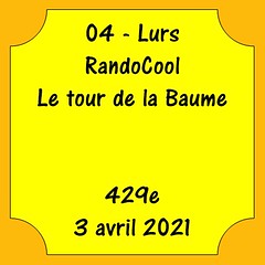04 - Lurs - Le tour de Baume - 3 avril 2021 - 429e
