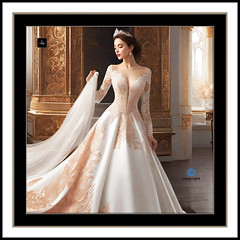 Rose Gold Cinderella Wedding Dress