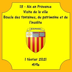 13 - Aix en Provence - Visite - Boucle des fontaines, du patrimoine et de l'insolite - 1 février 2021 - 419e