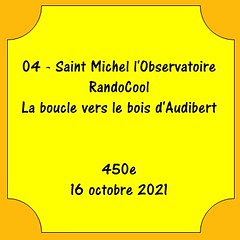 04 - Saint Michel l'Observatoire - RandoCool - La boucle vers le bois d'Audibert - 16 octobre 2021