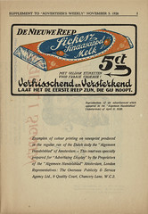 Colour newspaper printing ; supplement to Advertiser's Weekly, 5 November 1926 : specimen Dutch adverts
