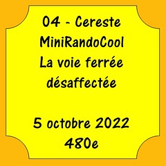 04 - Cereste - La voie ferrée désaffectée - 5 octobre 2022 - 480e