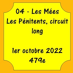 04 - Les Mées - Les Pénitents, circuit long - 1er octobre 2022 - 479e