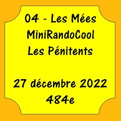 04 - Les Mées - MiniRandoCool - Les Pénitents - 27 décembre 2022 - 484e