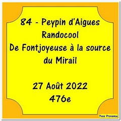 84 - Fontjoyeuse - Randonnée - 27 août 2022