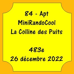 84 - Apt - MiniRandoCool - La colline des Puits - 483e - 26 décembre 2022