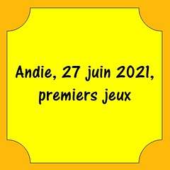 Andie - 27 juin 2021 - Premiers jeux