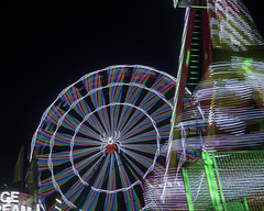 Ferris wheel and swing ride