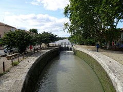 Canal du Midi, l'écluse(4)de Villeneuve-lès-Béziers