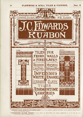 J C Edwards, Ruabon Terra-cotta Works, North Wales : adverts 1909