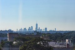 Manhattan Skyline from AIrTrain