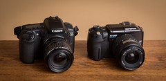 Canon EOS-20D (2004) /  Olympus E-300 (2004)
