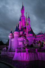 Disneyland Paris at night