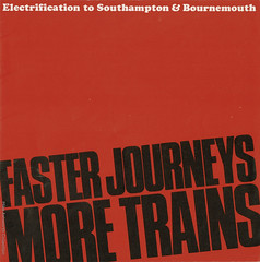 Faster Journeys - More Trains : British Railways booklet, Electrification to Southampton & Bournemouth : 1965