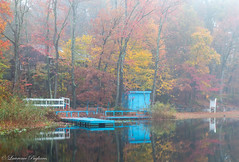 Misty autumn morning - Lake Ohrbach, Pouch Camp, Staten Island, New York